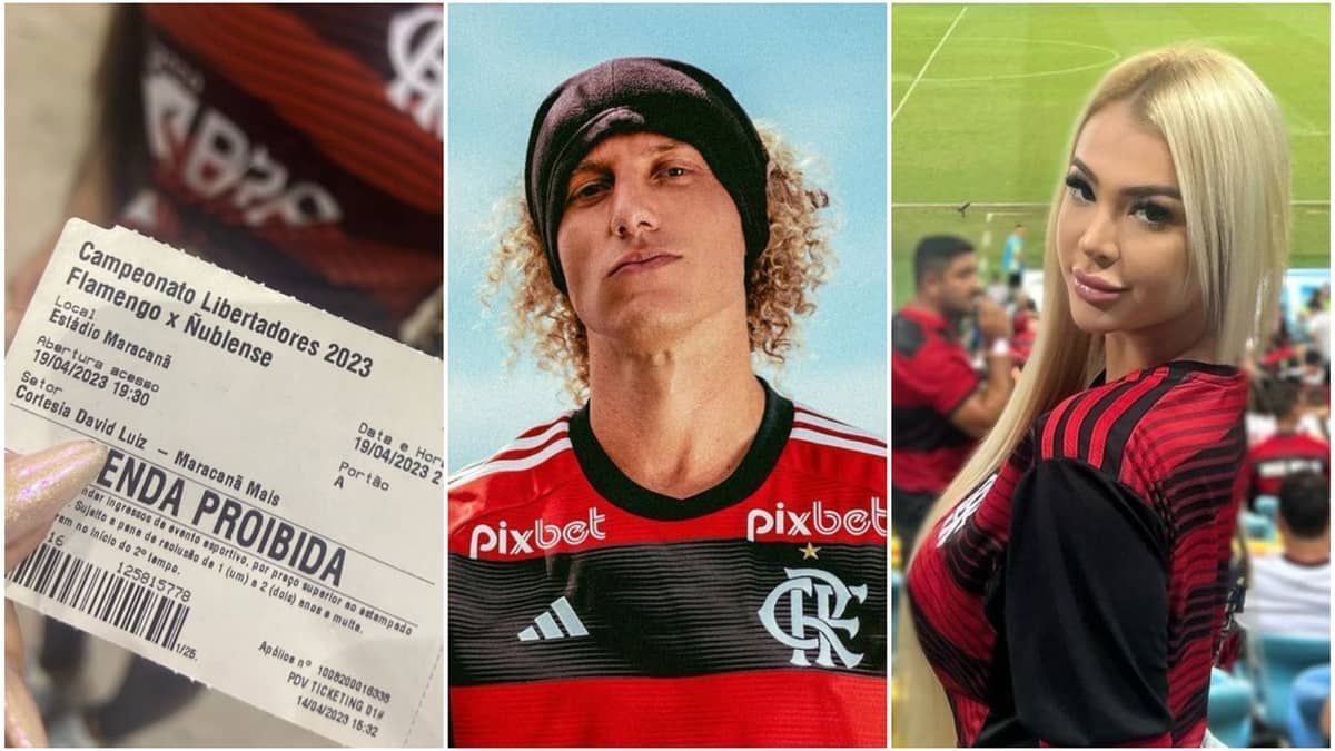 Flamengo: David Luiz brinca após modelo do Only Fans aparecer com ingresso em seu nome