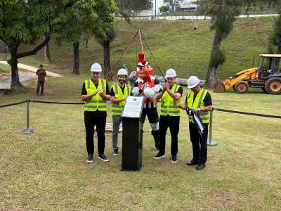 Diretoria do Atlético em evento na Cidade do Galo