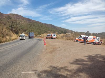 Acidente ocorreu próximo ao trevo de Caeté