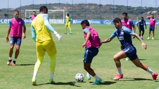 Bahia treinou neste sábado no CT Evaristo de Macedo