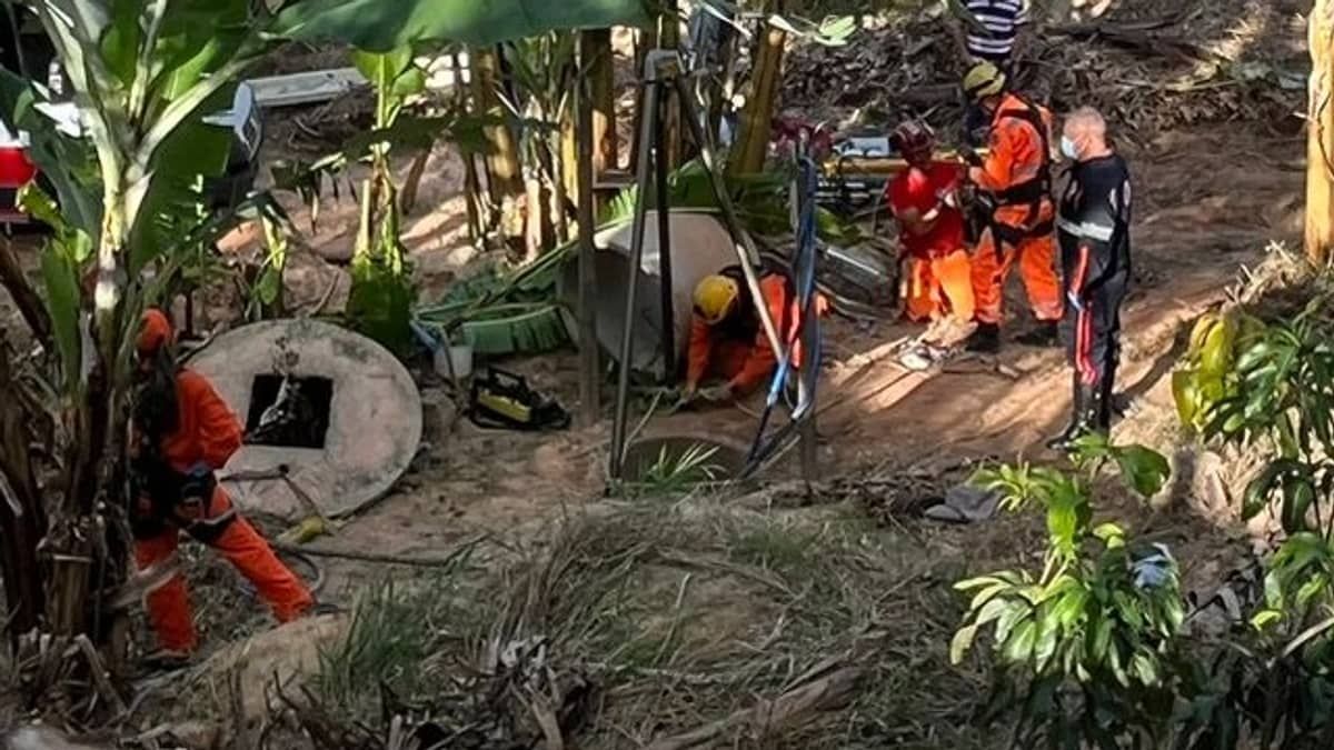 Dois homens morrem após caírem em cisterna de 12 metros em Ribeirão das Neves