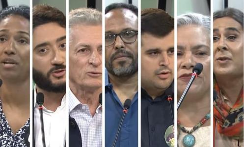 Sete candidatos compareceram a debate da Rede Minas na noite desta terça-feira (3)