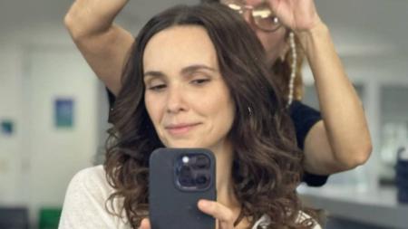Débora Falabella nos bastidores de Terra e Paixão