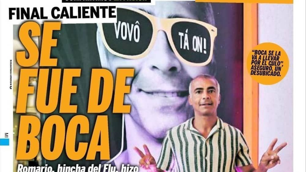 Após declaração polêmica, Romário estampa capa de jornal argentino