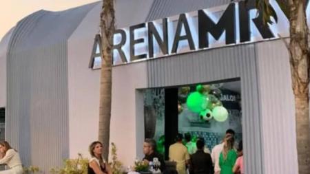 Decoração da festa teve como tema a Arena MRV