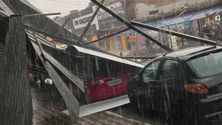 Defesa Civil atua nas consequências causadas pela chuva e forte vento em Coronel Fabriciano