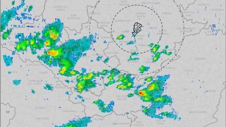 Defesa Civil emitiu alertas para pancadas de chuvas com ventos de até 60 km/h nesta quinta-feira (26) e sexta-feira (27) até as 8h