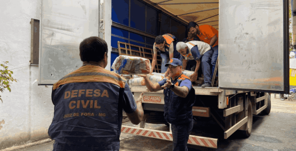 Defesa Civil Estadual realizou doações para Juiz de Fora