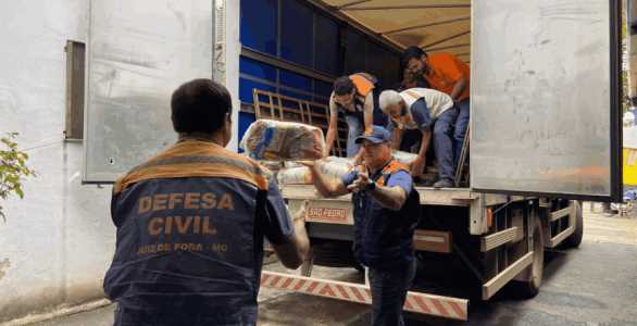 Defesa Civil Estadual realizou doações para Juiz de Fora