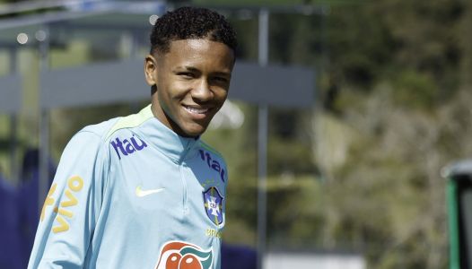 Joia do Atlético, Gabriel Veneno treinando com a Selelção Brasileira Sub-17