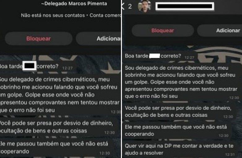 'Você pode ser presa': veja mensagens do universitário que fingiu ser delegado em BH