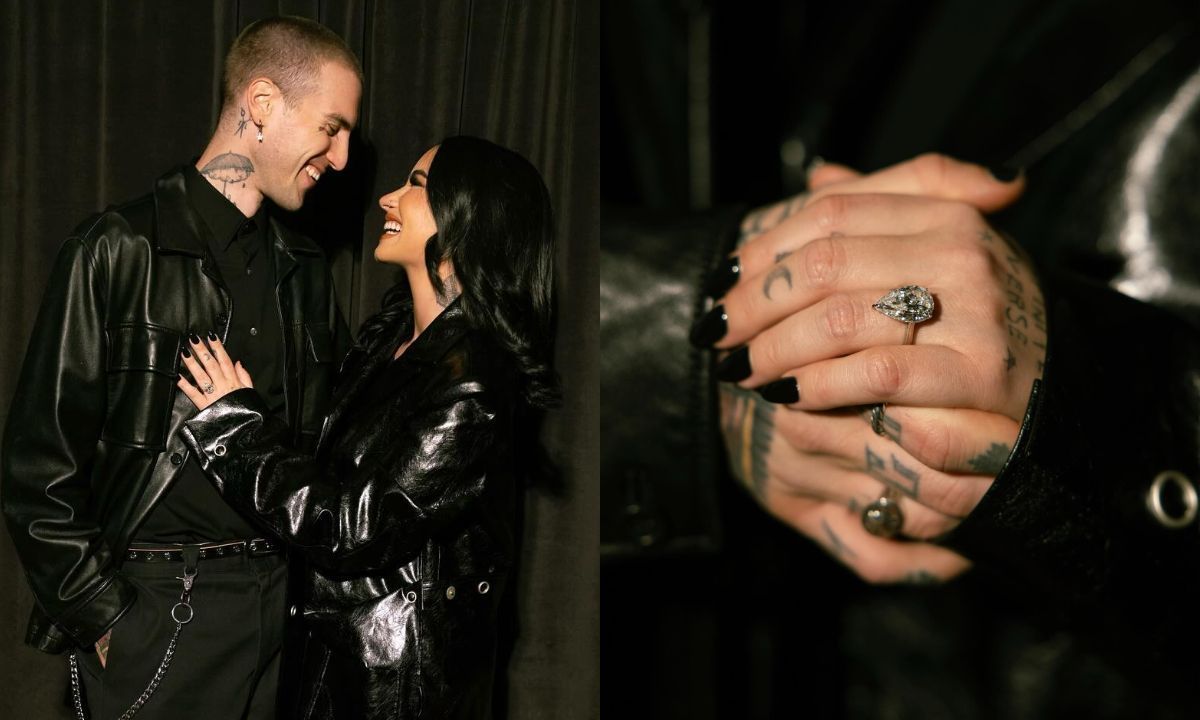 Demi Lovato anuncia noivado com Jutes e comemora: 'Um sonho'