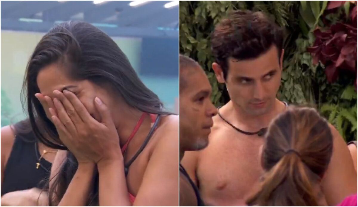 BBB 24: Matteus muda o visual com a ajuda de Davi e Deniziane reage; vídeo