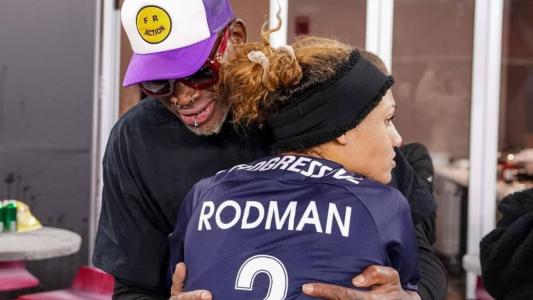 Dennis Rodman é pai de Trinity Rodman, dos Estados Unidos