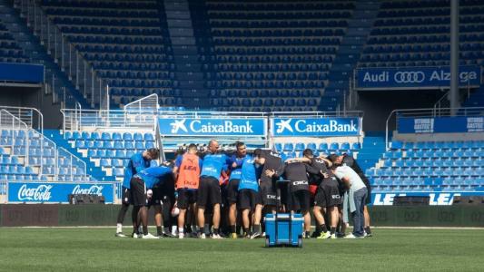 Deportivo Alavés em treinamento