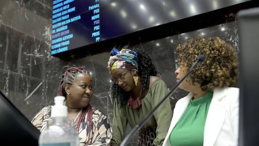 Deputadas petistas, Macaé Evaristo, Andreia de Jesus e Leninha