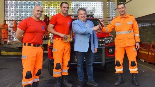 Deputado Estadual Alencar da Silveira Jr (PDT) e Bombeiros de Ouro Preto