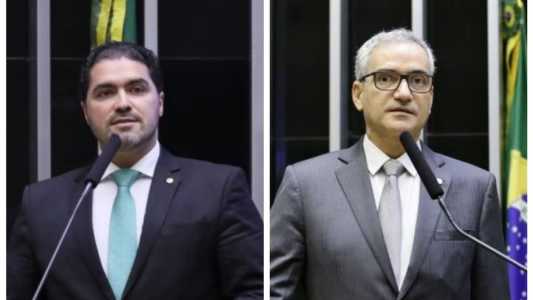 Deputado federal Newton Cardoso Júnior (MDB) e deputado federal Hercílio Diniz (MDB)