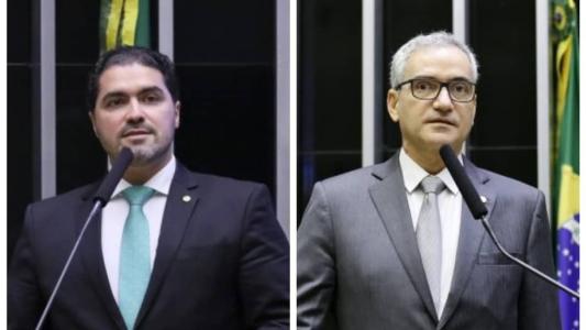 Deputado federal Newton Cardoso Júnior (MDB) e deputado federal Hercílio Diniz (MDB)