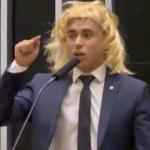 Nikolas Ferreira coloca peruca e faz críticas ao movimento feminista no Dia da Mulher