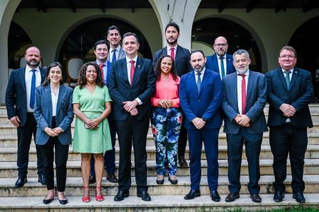 Pacheco recebeu deputados de Minas em Brasília