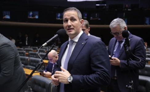 O deputado Guilherme Derrite (PP-SP), relator do PL Antifacção