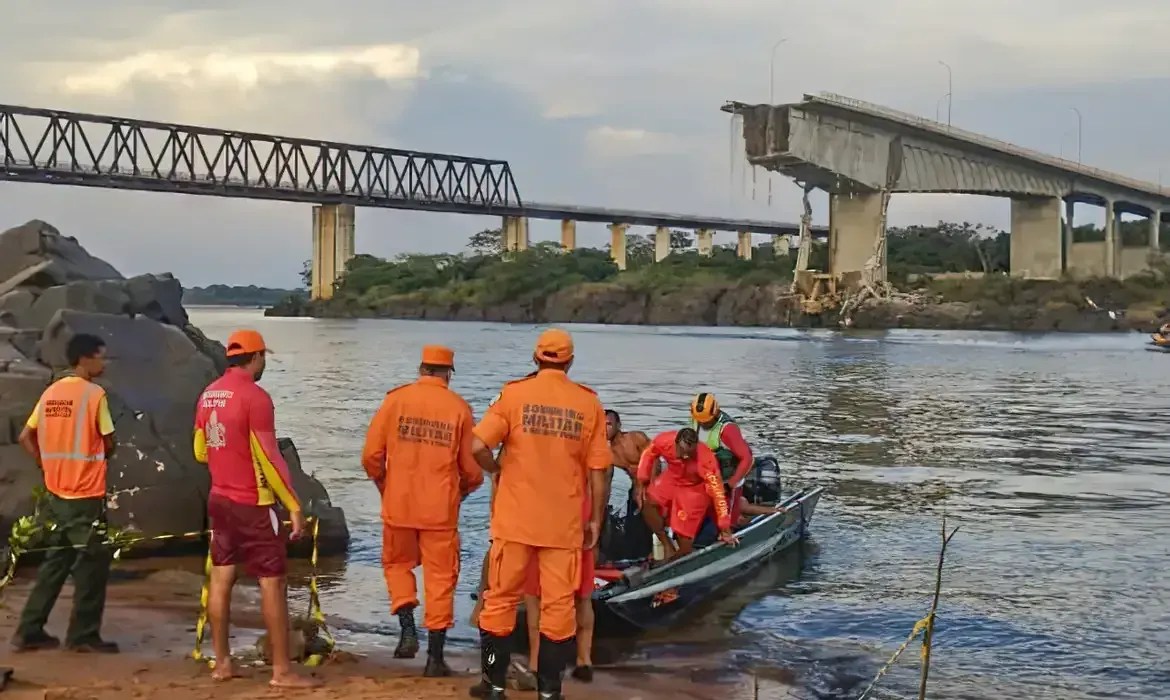 Queda de ponte no TO: Marinha usa drones aéreos e embarcações na busca por desaparecidos