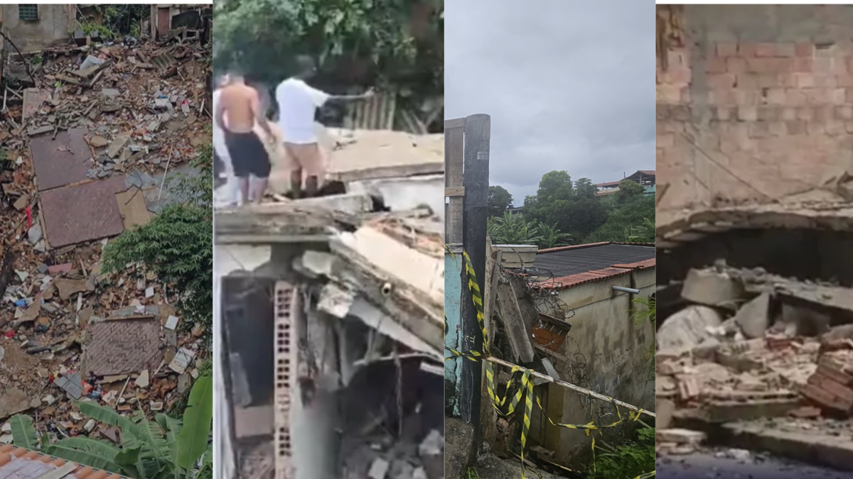 Em cinco dias, quatro casas desabam em BH no período de chuva