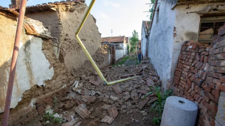 Desabaram apenas imóveis antigos que estavam desabitados