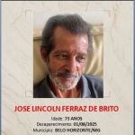 Idoso desaparece após almoçar na casa da filha no bairro Nova Suíça, em Belo Horizonte