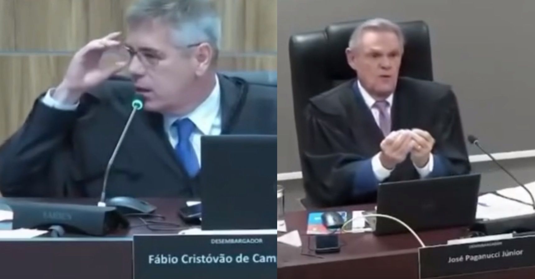 Vídeo: desembargadores discutem após pedido de cirurgia para preso por homicídio