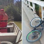 Bombeiros encontram corpo de ciclista que morreu ao cair de ponte em MG