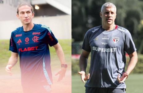 Filipe Luís e Crespo terão duelo em Flamengo x São Paulo