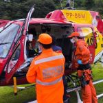 Homem cai de 7 metros de altura e sofre descarga elétrica em Itabira (MG); estado é muito grave