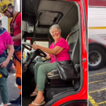 Vídeo: aos 80 anos, idosa realiza o sonho de ser bombeira por um dia em BH