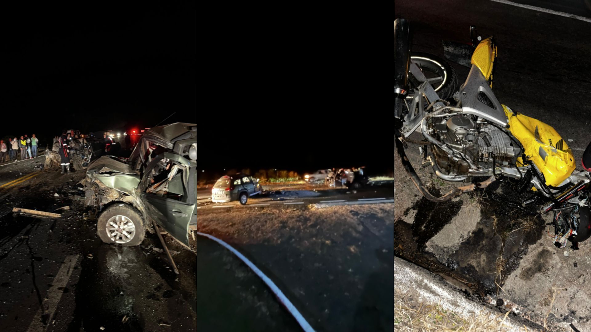 Oito pessoas morrem em acidente entre moto, carros e van na BR-491, no Sul de Minas