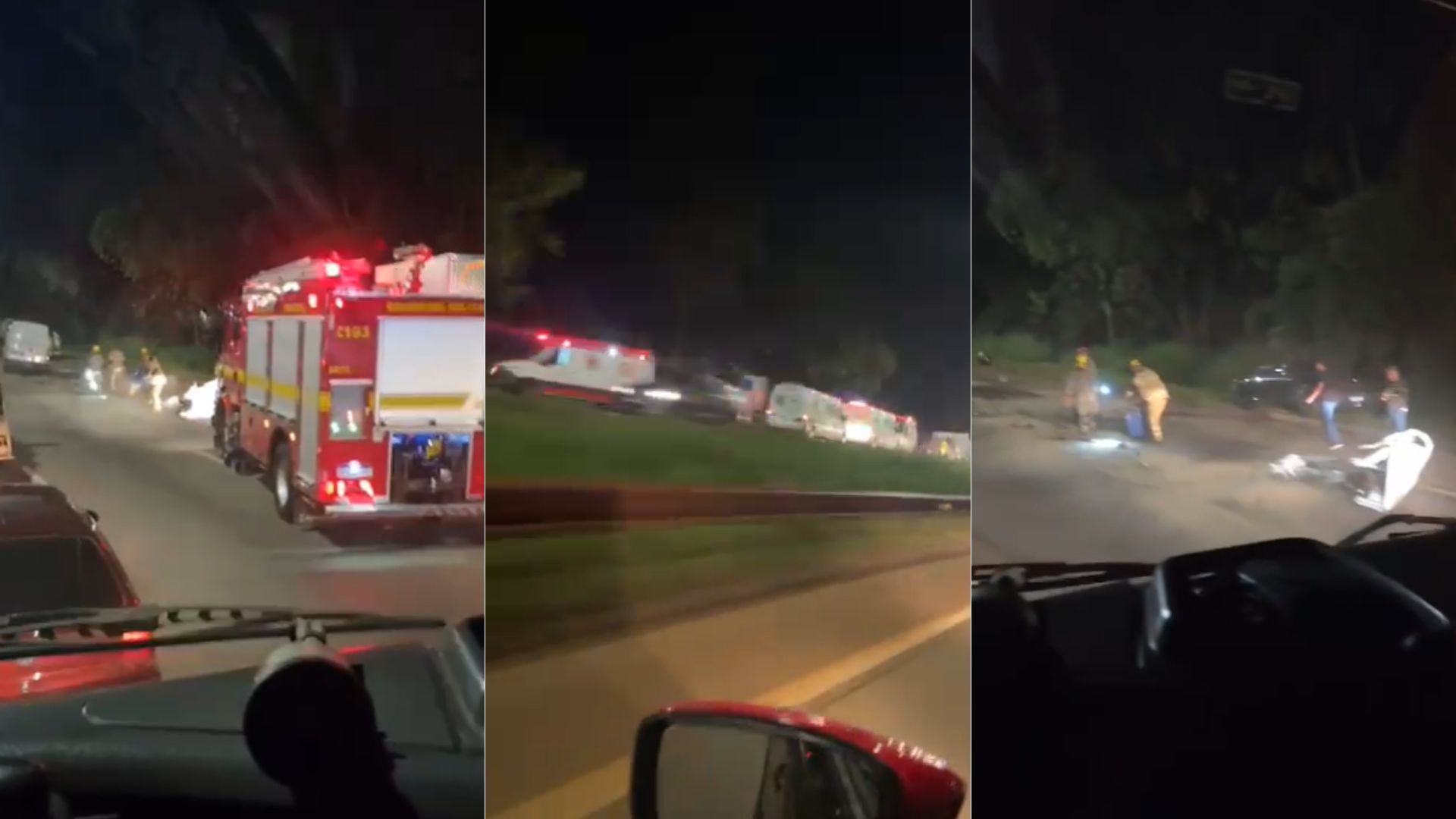 Acidente entre van e carreta deixa ferido e trânsito complicado na BR-040, na Grande BH