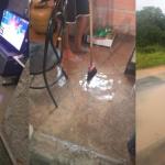 Moradores denunciam casa e rua inundadas em Santa Luzia, na Grande BH