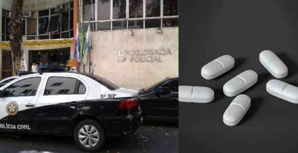 Viatura da 5° Delegacia Policial do Rio | remédios em comprimidos