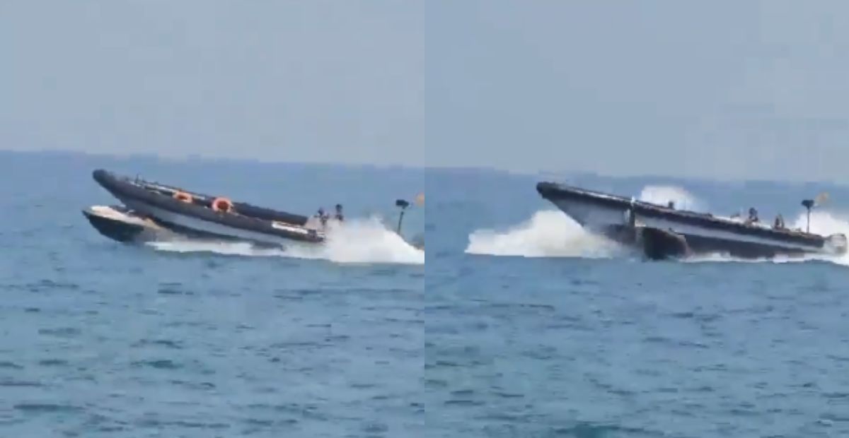 Vídeo: barco da polícia 'atropela' lancha para impedir entrada de migrantes na Espanha
