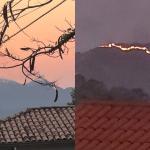Fogo na MG-30 em Nova Lima, na Grande BH, queimou cerca de 16 campos de futebol