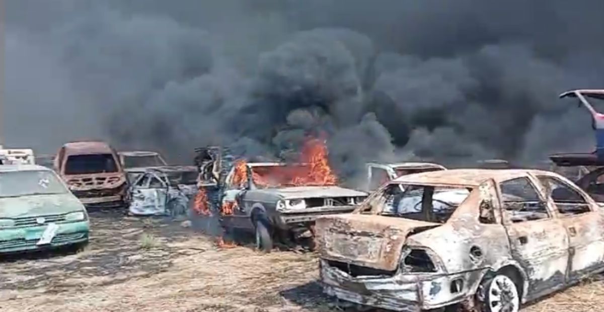 Incêndio destrói 165 carros em pátio da PC em Betim, na Grande BH