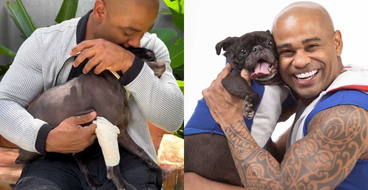 Ex-BBB Cezar Black descobre que seu cachorro está com câncer e desabafa: 'Orem pelo Rocco'