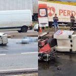 Motociclista morre em acidente com caminhão na Via Pepsi, em Contagem