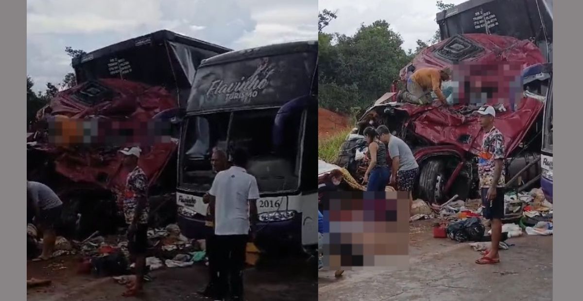 Acidente grave entre ônibus e carreta deixa vários feridos na BR-365, próximo a Montes Claros (MG)