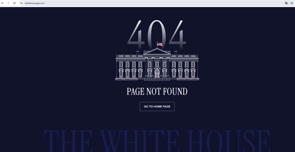 Governo Trump fecha site e redes sociais da Casa Branca em espanhol