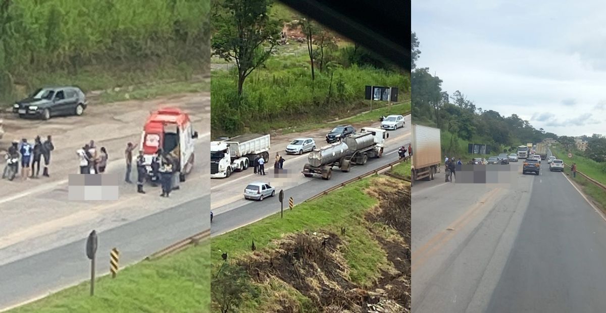 Motociclista morre em acidente na BR-040, em Conselheiro Lafaiete (MG)