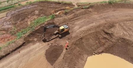 Local onde foi encontrado segmentos corpóreos em Brumadinho
