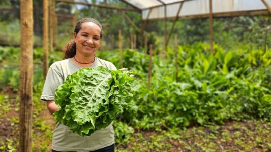 Vanice dos Santos, produtora rural do distrito de Macacos, em Nova Lima, na Região Metropolitana de Belo Horizonte