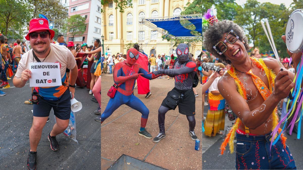 Veja fotos do bloco Unidos do Samba Queixinho no Carnaval de BH